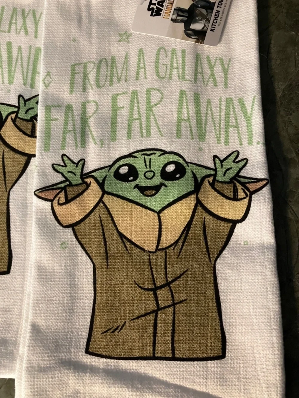 STAR WARS GROGU OFFICIAL Disney Mandalorian set of 2 dish towels 100% cotton